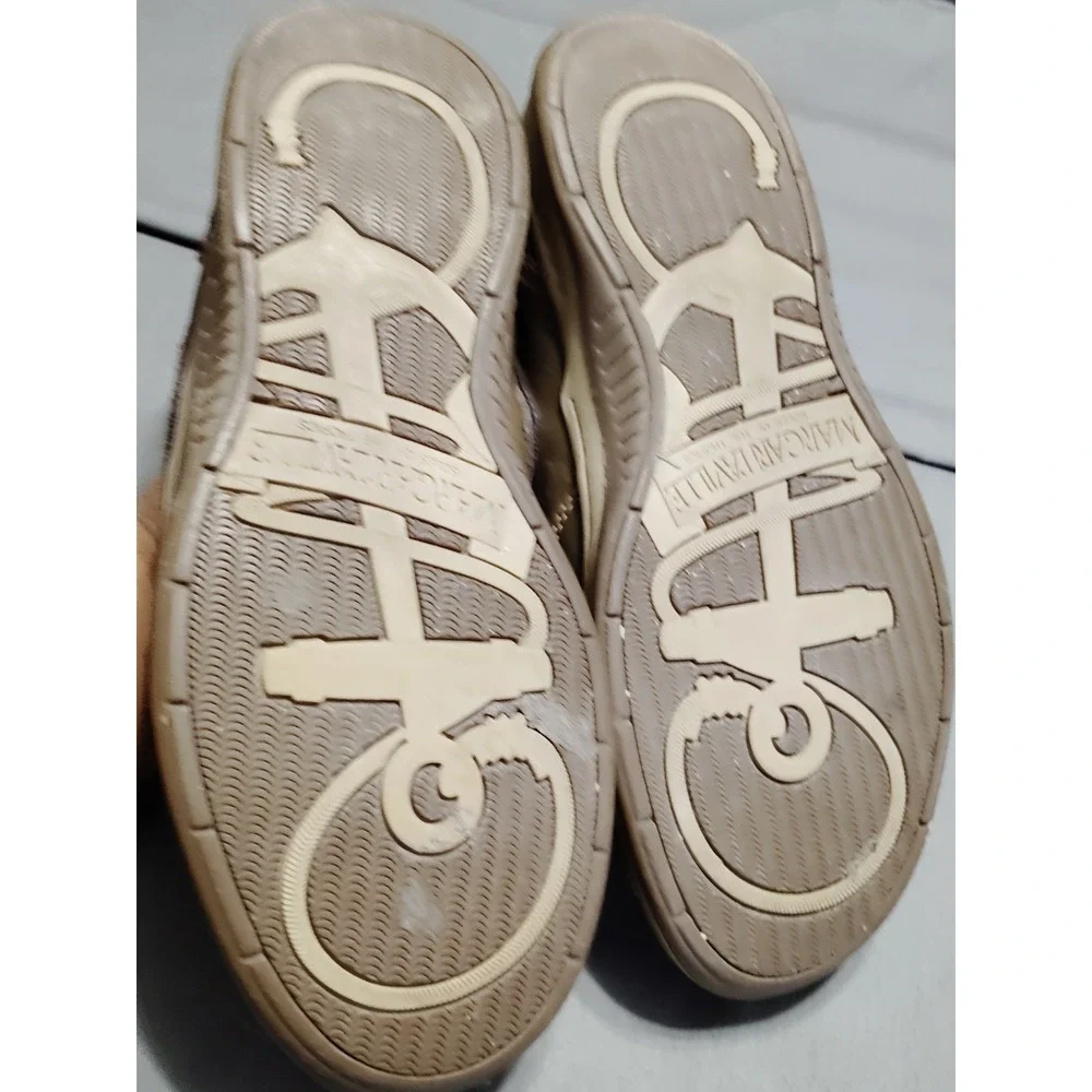 Margaritaville Men 10 Brown Resort Leather Loafers Starboard Casual Boat Shoes*